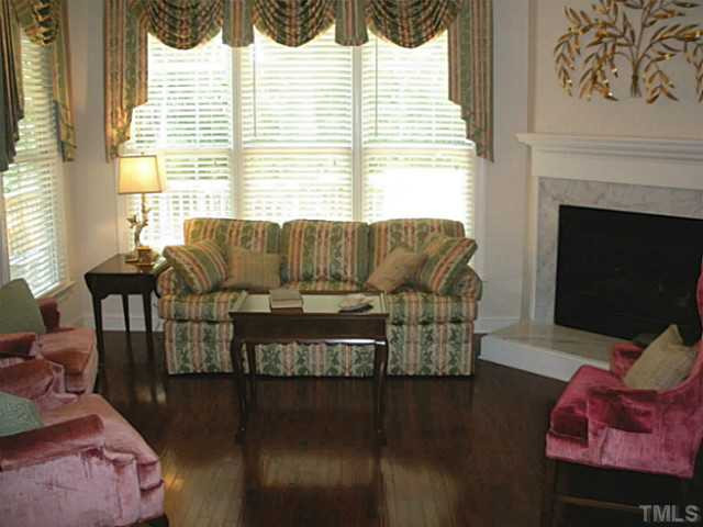 Beautiful open living room with natural sunlight. First floor master bedroom too! Living Room