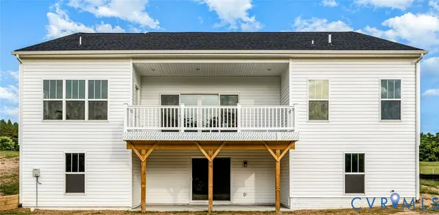 a view of a house with a large windows