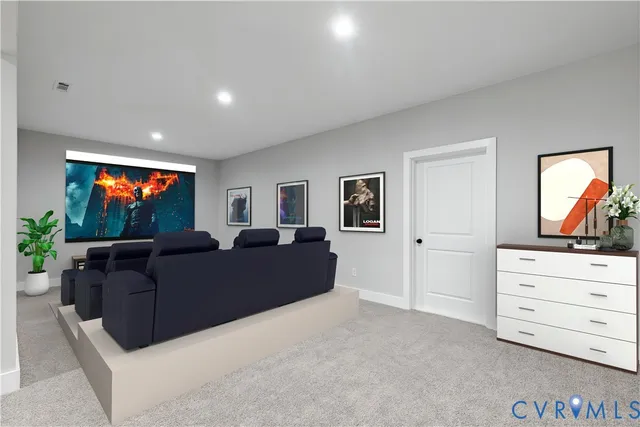 a view of an empty room