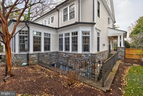 a front view of a house with balcony