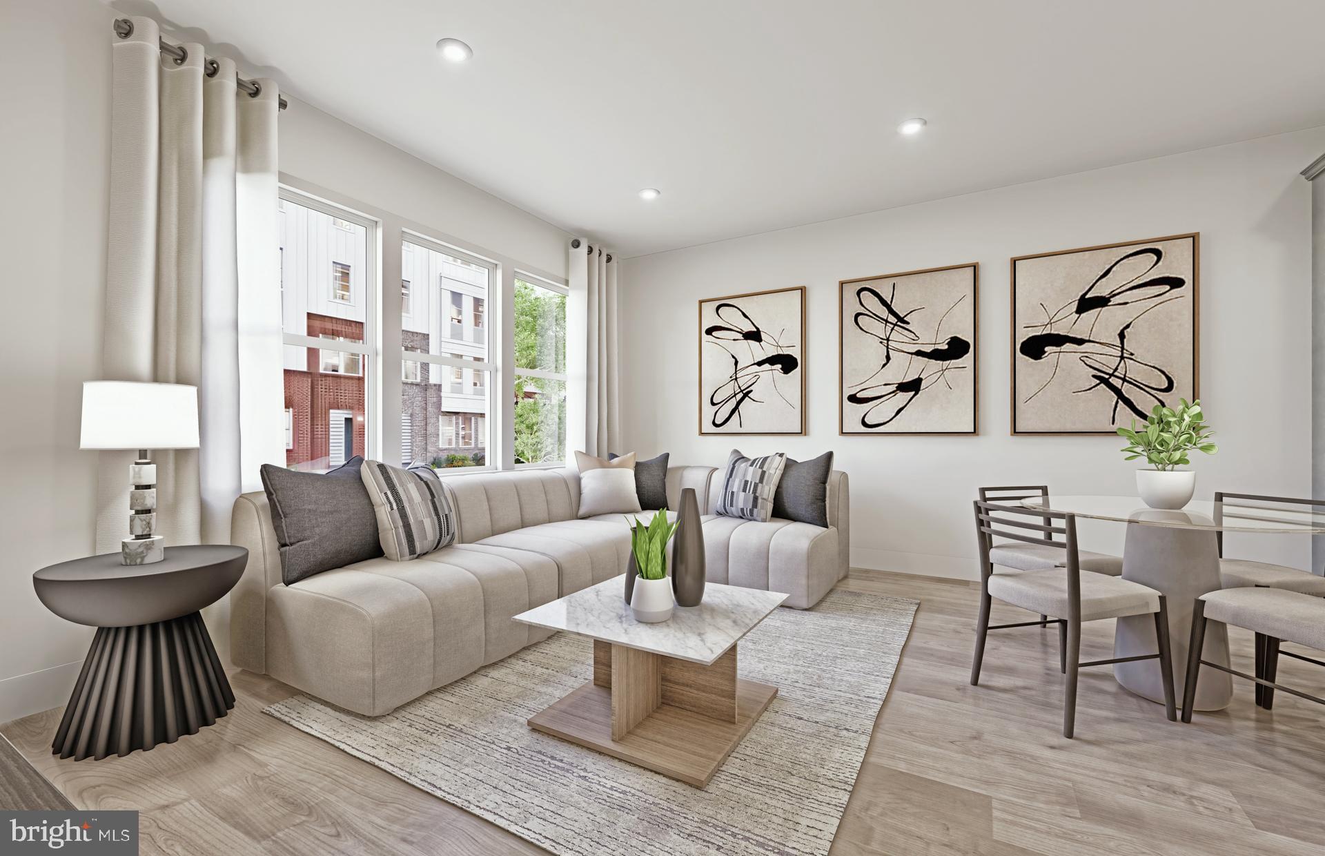 19844 Lavender Dust Square Ashburn, VA 20147 - Photo 2 of 22 a living room with furniture and large window with rug