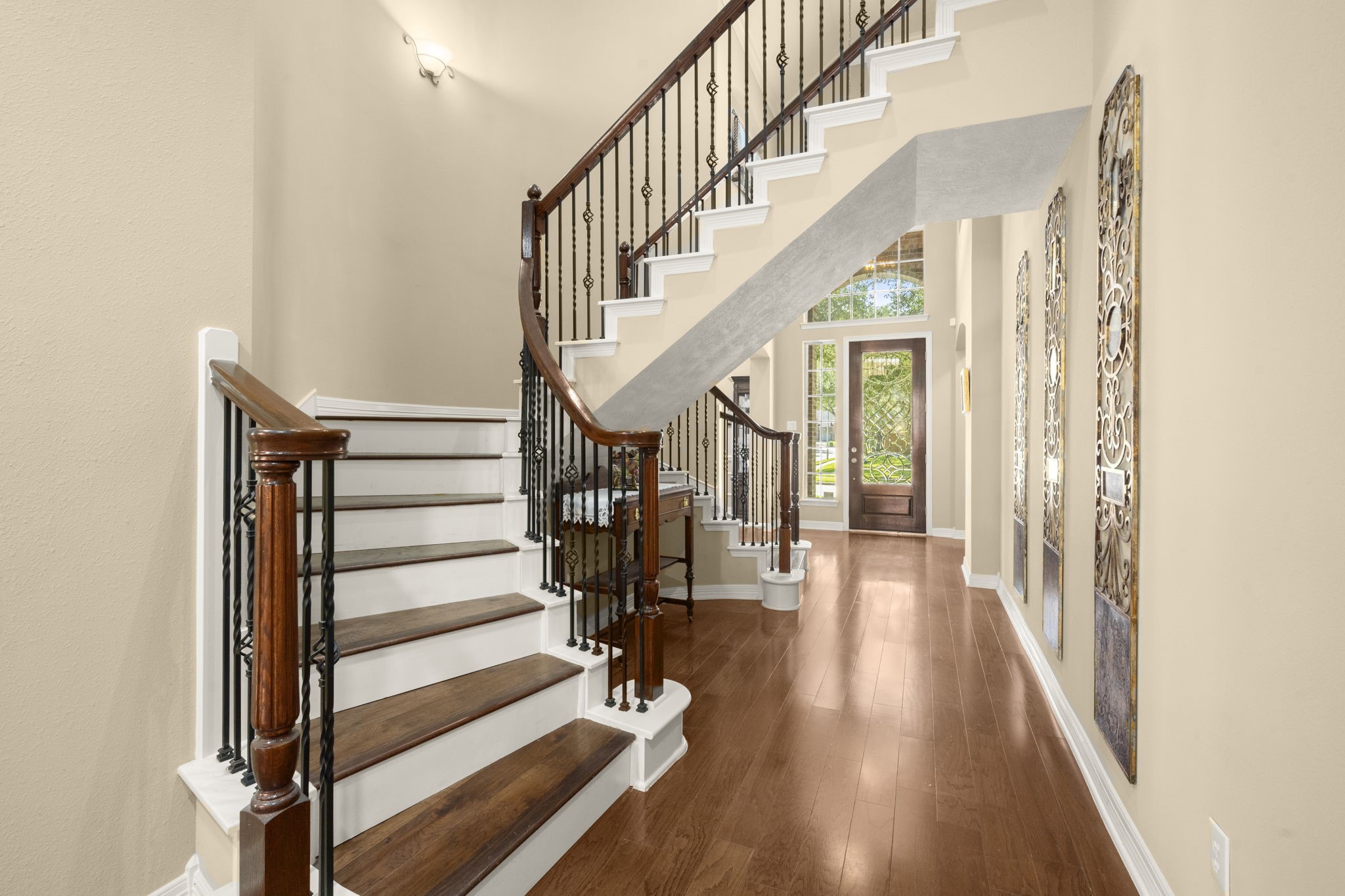 19902 Tidy Tips Lane Spring, TX 77379 - Photo 13 of 50 a view of entryway and hall with wooden floor