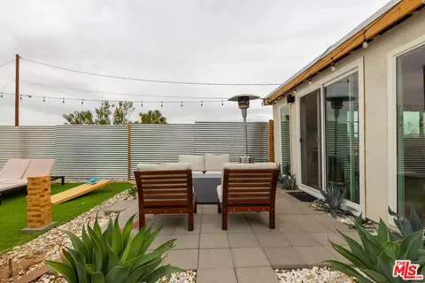 a view of outdoor space with seating area