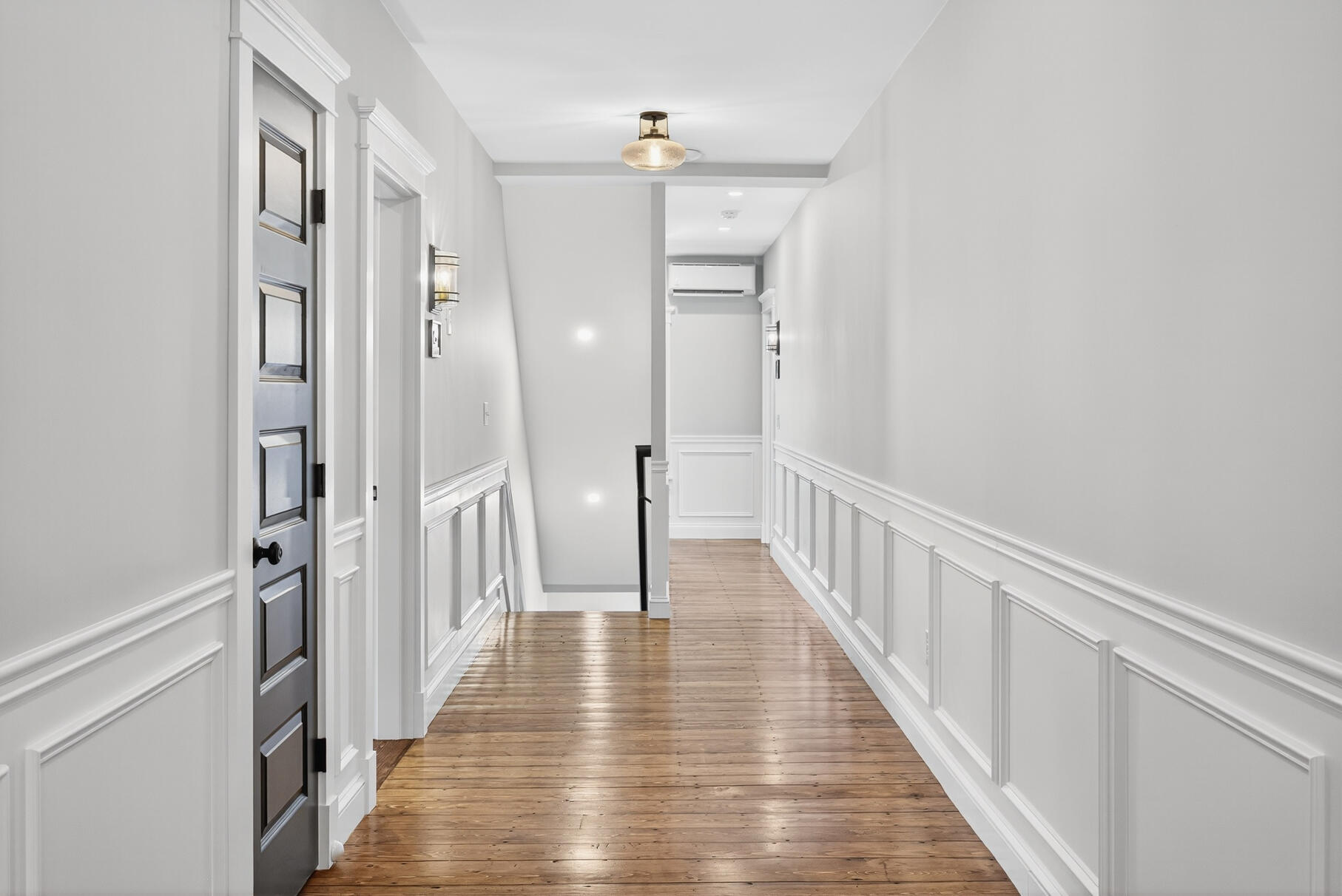 48 Red Brook Harbor Road Pocasset, MA 02559 - Photo 20 of 59 a view of a hallway with wooden floor and staircase