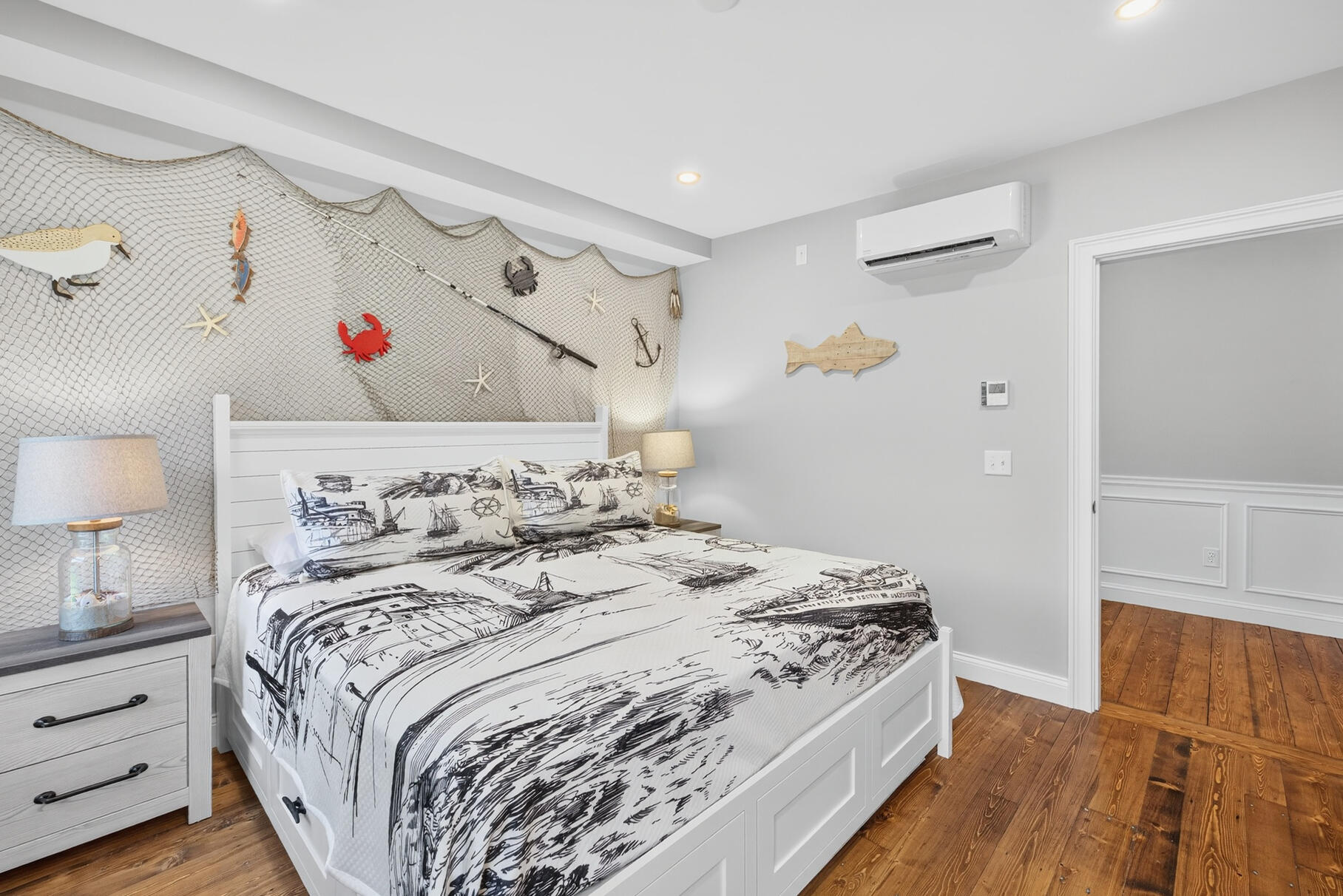 48 Red Brook Harbor Road Pocasset, MA 02559 - Photo 28 of 59 a bedroom with a white bed and a white cabinet