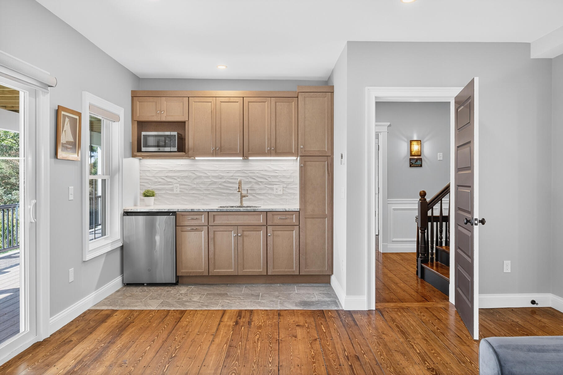 48 Red Brook Harbor Road Pocasset, MA 02559 - Photo 33 of 59 a kitchen with stainless steel appliances granite countertop a refrigerator and a sink