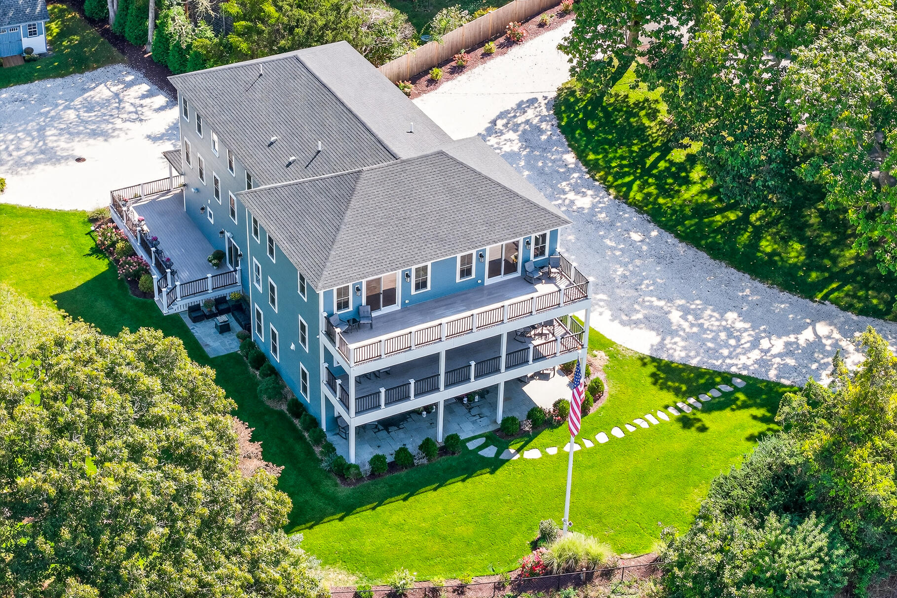 48 Red Brook Harbor Road Pocasset, MA 02559 - Photo 53 of 59 an aerial view of a house