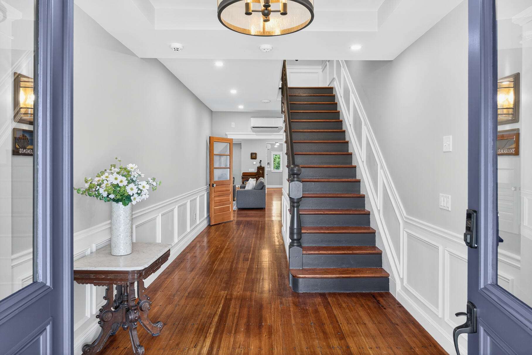48 Red Brook Harbor Road Pocasset, MA 02559 - Photo 7 of 59 a view of entryway and hall with wooden floor