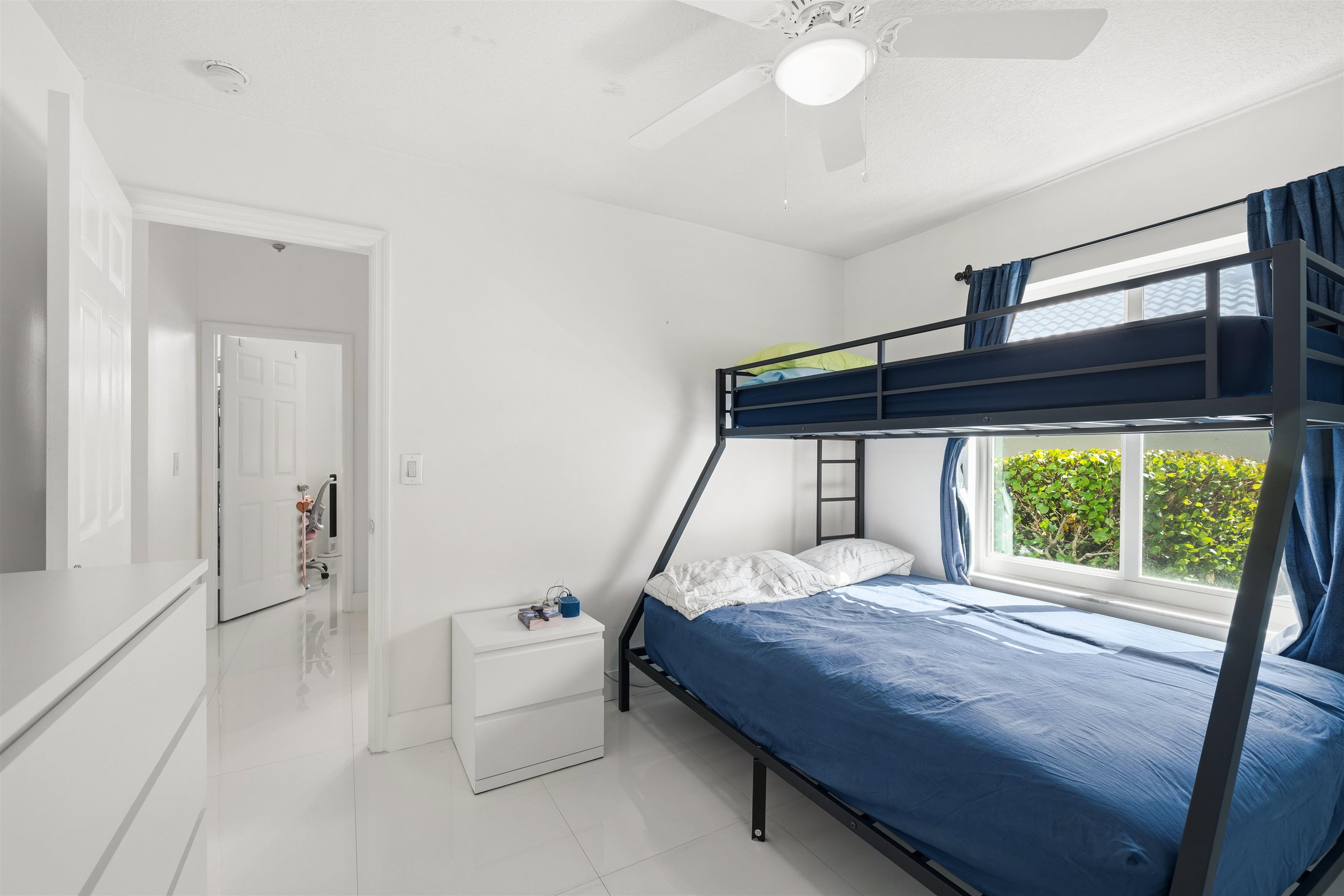 75 Gables Boulevard Weston, FL 33326 - Photo 18 of 29 Bedroom with a ceiling fan and light tile patterned floors