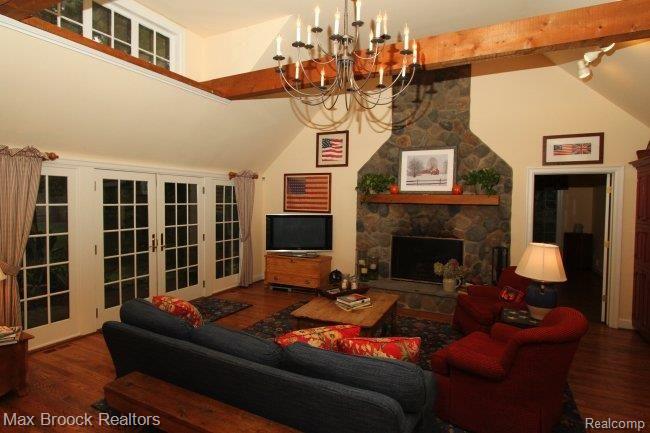5000 Brookdale Road Bloomfield Hills, MI 48304 - Photo 10 of 25 Family Rm w/Stone Fireplace