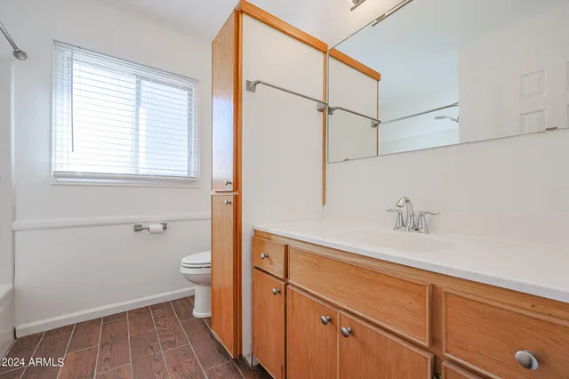 a bathroom with a sink and a toilet