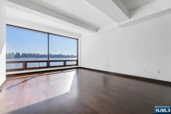 a view of a furniture in a room