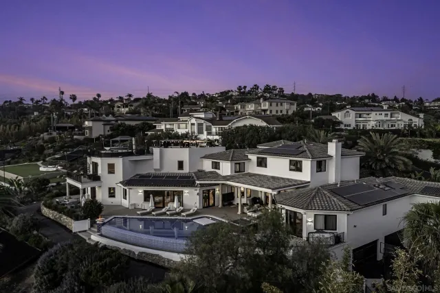 a view of a city with mountain
