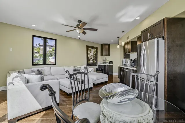 a view of city and mountain