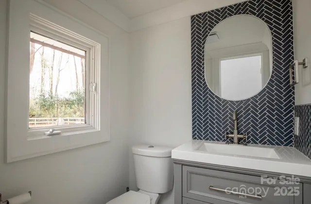 a bathroom with a toilet and a vanity