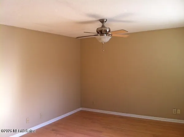 a view of a small space with a hardwood