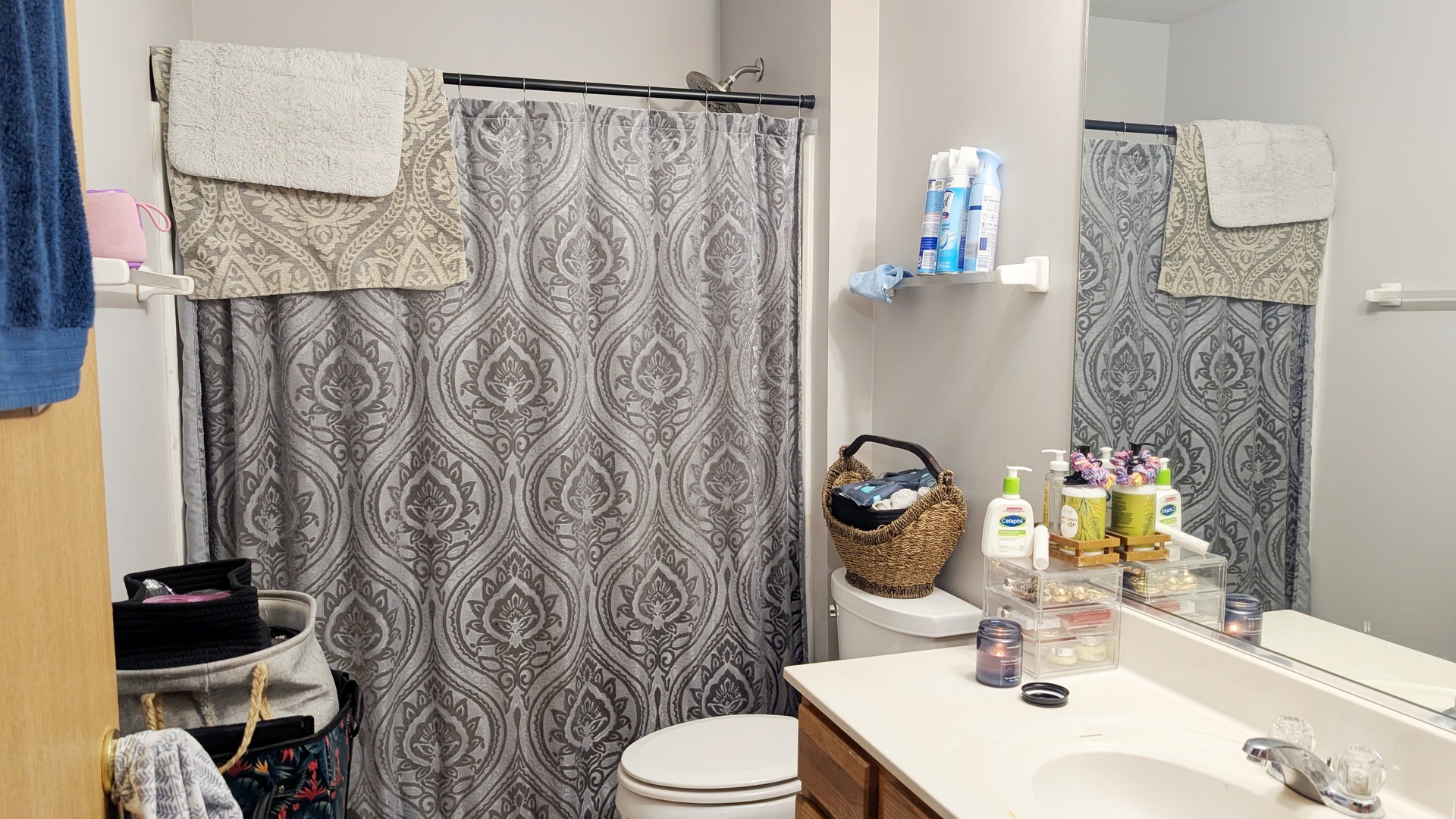 1444 McClure Road, Unit 1444 Aurora, IL 60505 - Photo 8 of 8 a bathroom with a sink toilet and shower