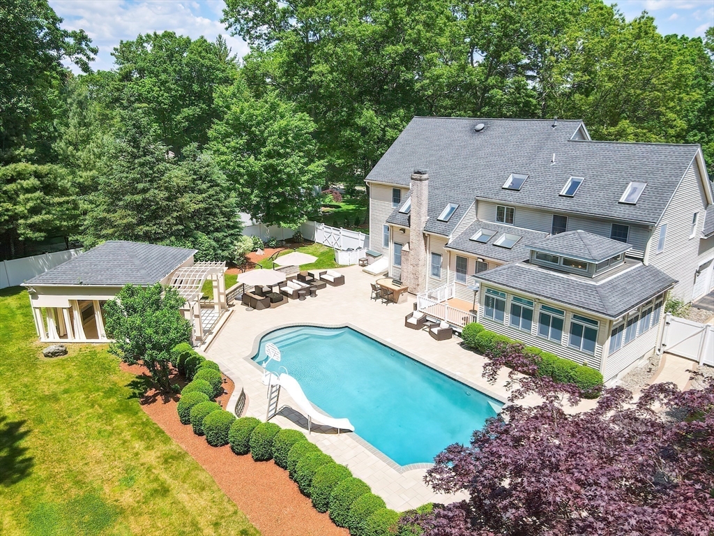 23 Newell Drive Franklin, MA 02038 - Photo 34 of 35 an aerial view of a house