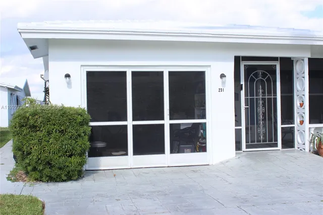 a view of front door