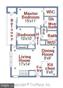2229 Lovedale Lane, Unit 305B I Reston, VA 20191 - Photo 48 of 51 Main Level Floor Plan
