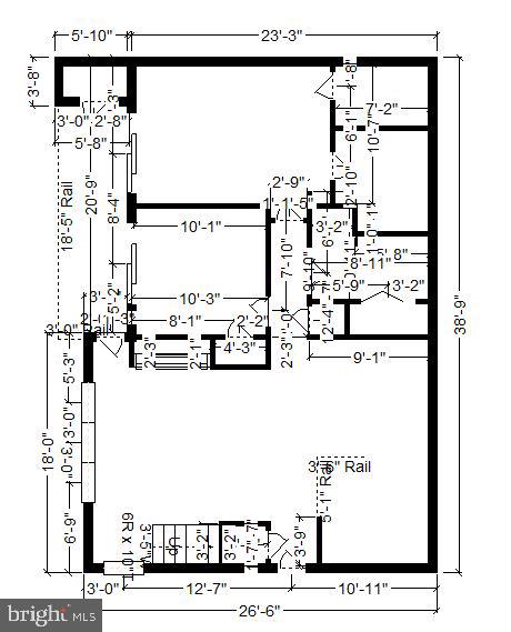 2229 Lovedale Lane, Unit 305B I Reston, VA 20191 - Photo 50 of 51 Main Level Floor Plan-Dimensions