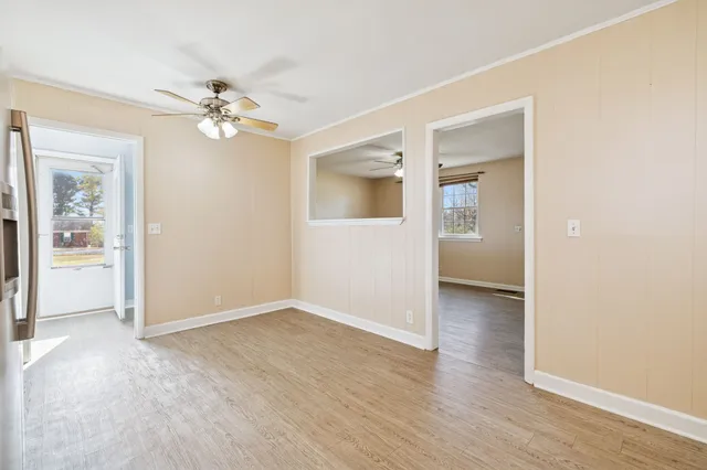 wooden floor in an empty room