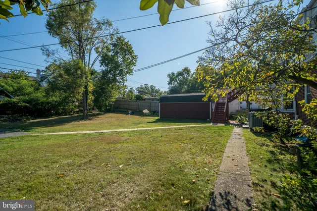 a view of a backyard with a garden