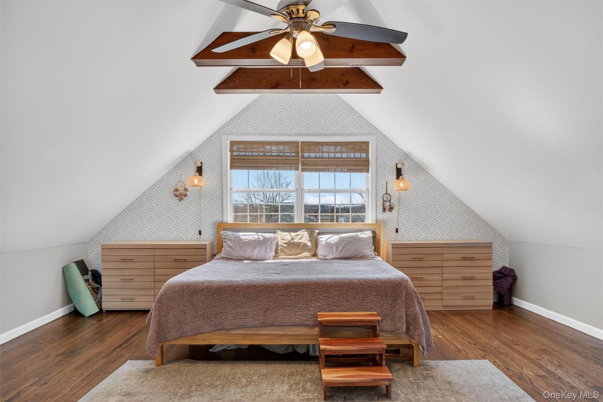 175 Terry Hill Road Carmel, NY 10512 - Photo 20 of 33 a bedroom with a bed and a chandelier