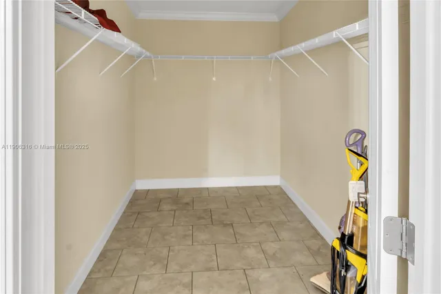 a view of a room with rack on the wall