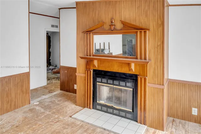 a view of a livingroom with a fireplace