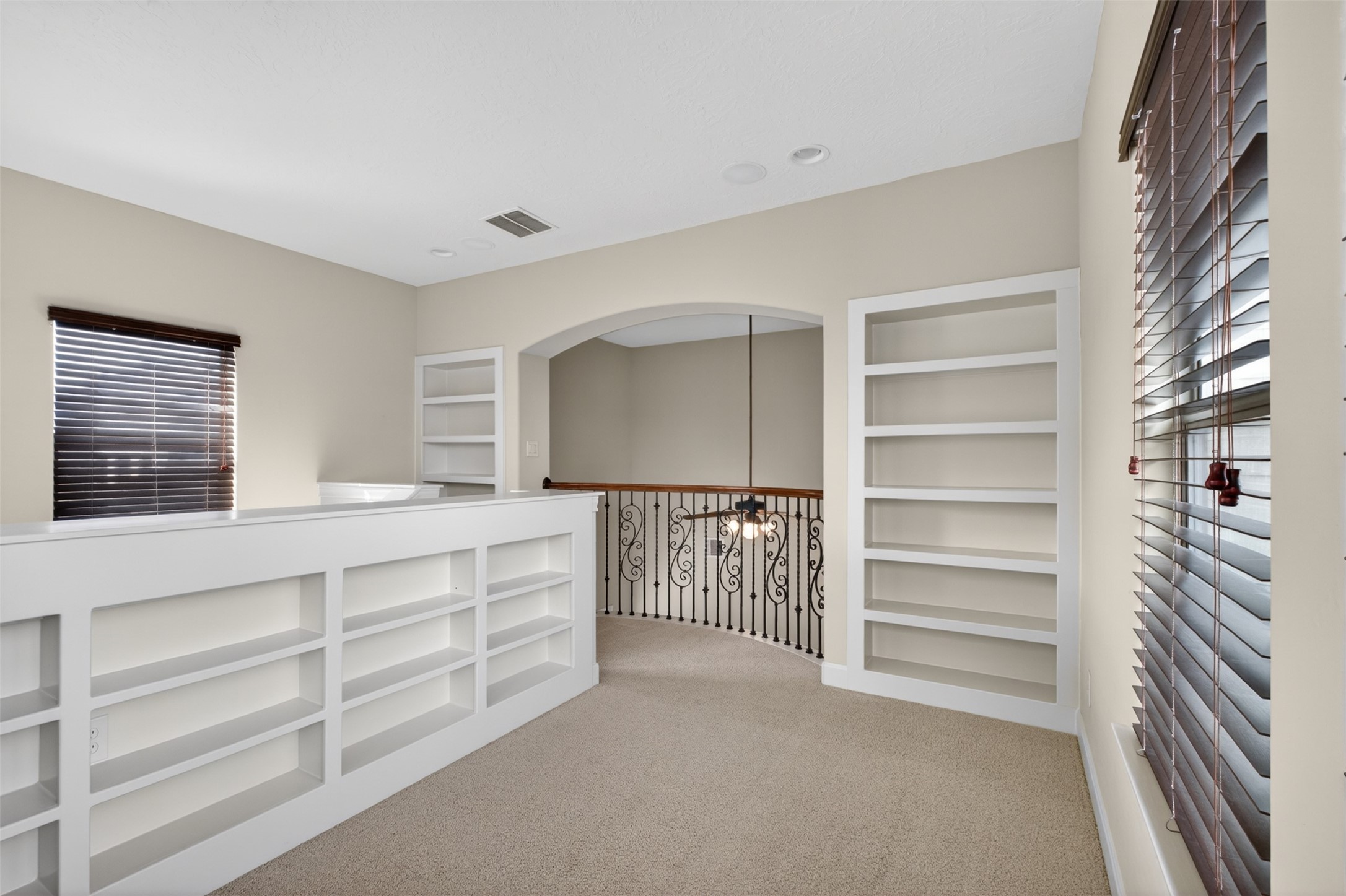 7303 Starry Night Katy, TX 77494 - Photo 17 of 42 Upstairs the Primary bedroom, enjoy this flex space perfect for a nursery, study or craft area.