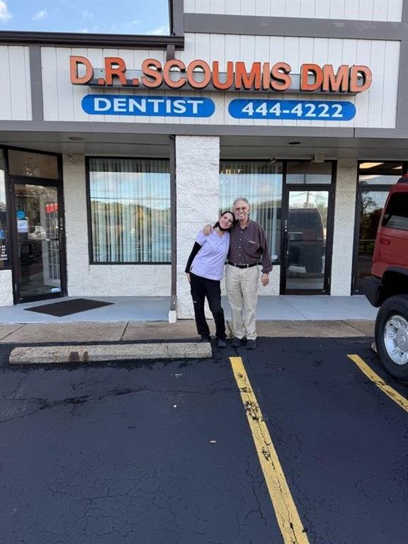an entryway with a bed