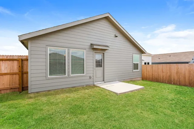 a backyard of a house