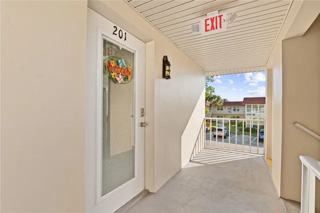 a view of front door