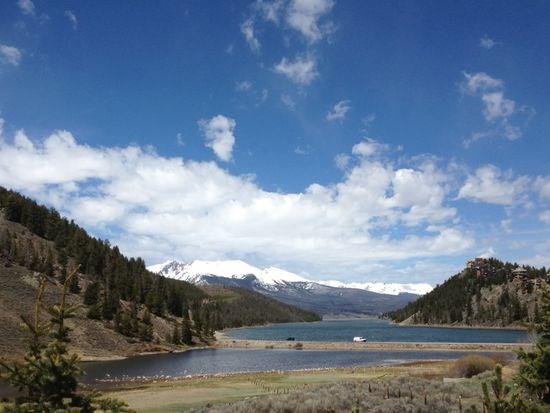 396 Cove Boulevard, Unit 12 Dillon, CO 80435 - Photo 20 of 20 a view of a town with mountains in the background
