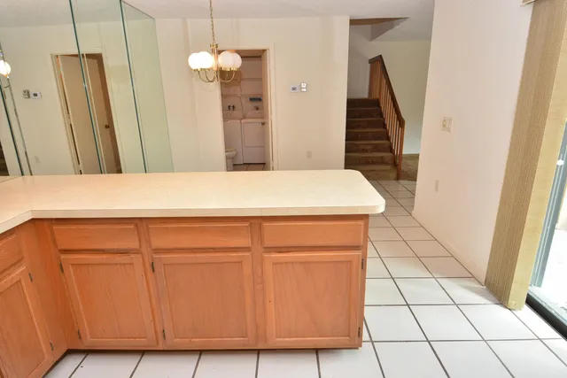 a close view of a utility room