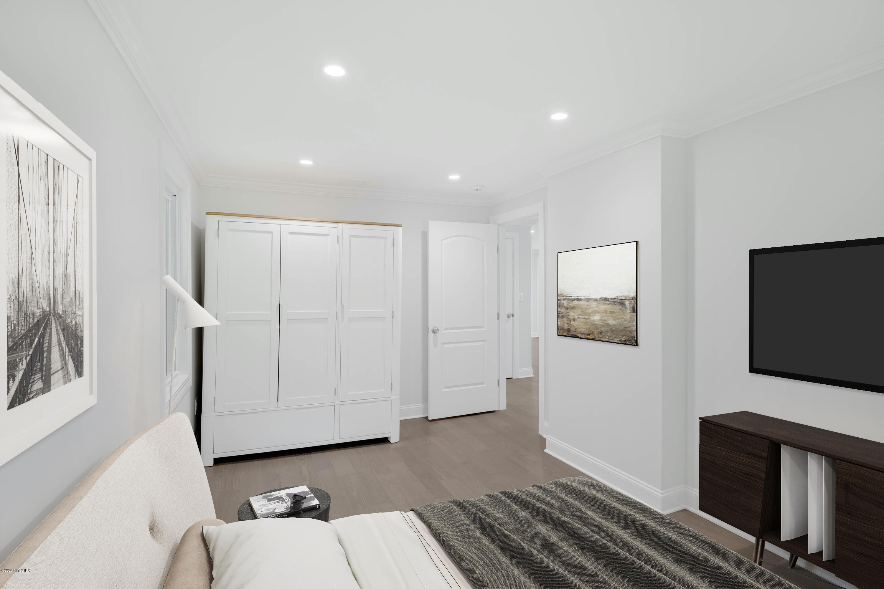 142 Old Mill Road Greenwich, CT 06831 - Photo 16 of 23 a living room with furniture and a flat screen tv