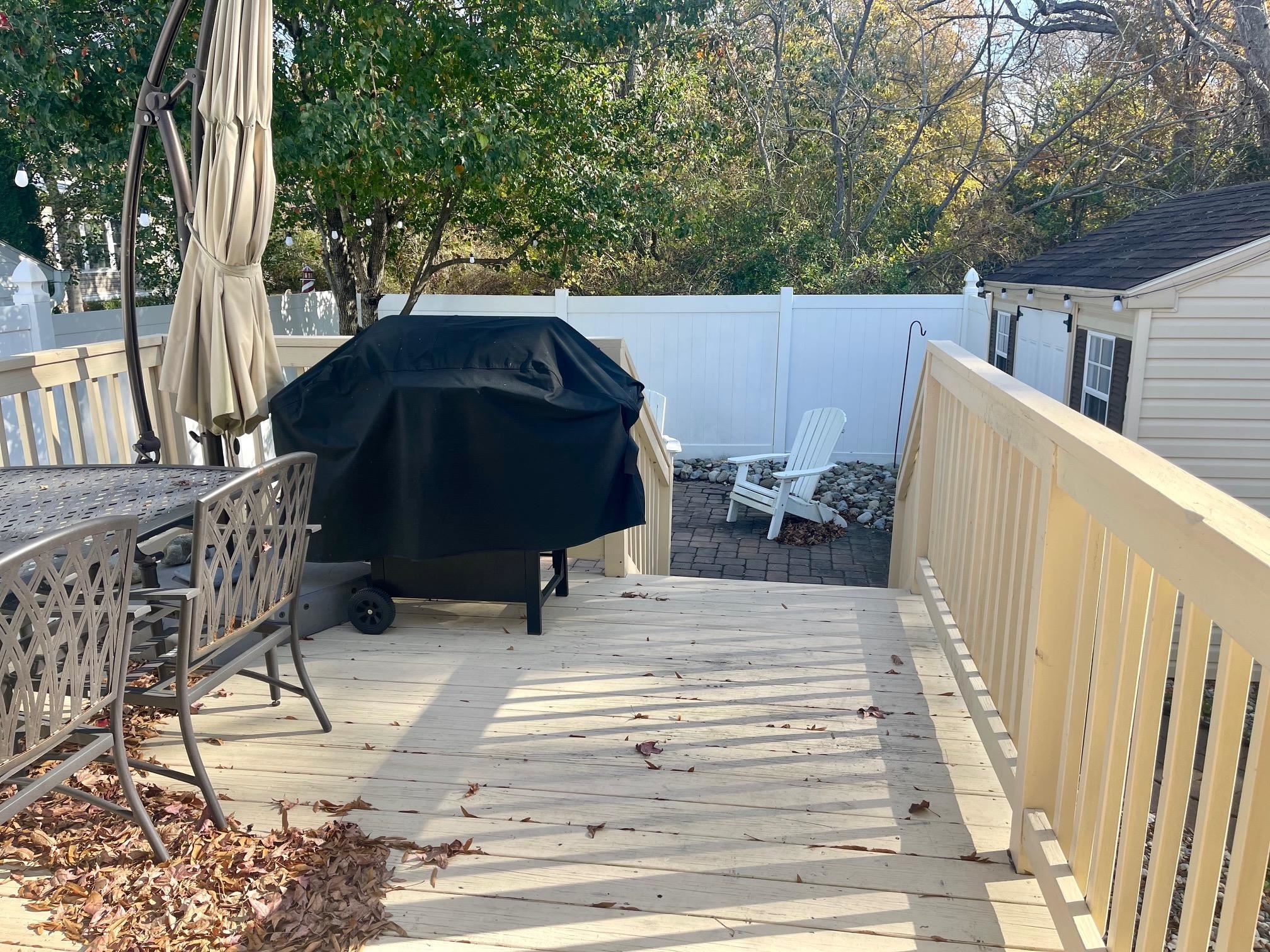 4100 Rte 9 South, Unit 56 Rio Grande, NJ 08242 - Photo 19 of 30 a view of backyard with barbeque grill and outdoor seating