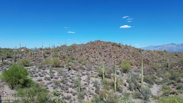 a view of a large mountain