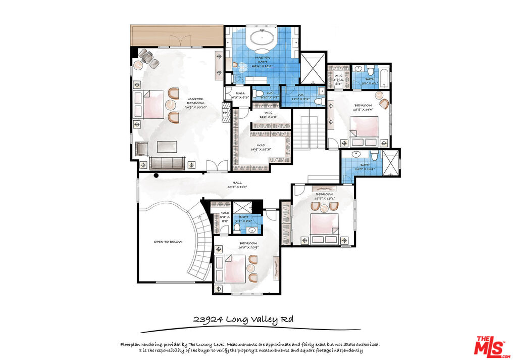 23924 Long Valley Road Hidden Hills, CA 91302 - Photo 44 of 46 a picture of a floor plan