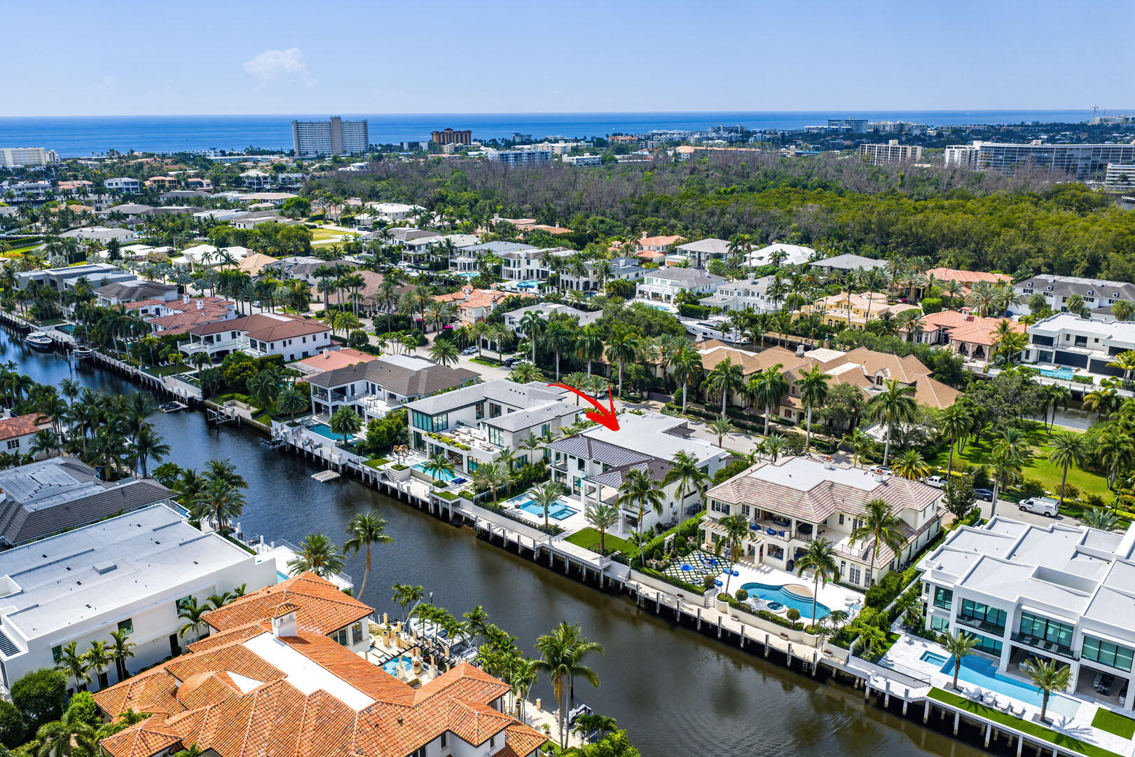 191 Coconut Palm Road Boca Raton, FL 33432 - Photo 73 of 81 an aerial view of residential houses with outdoor space