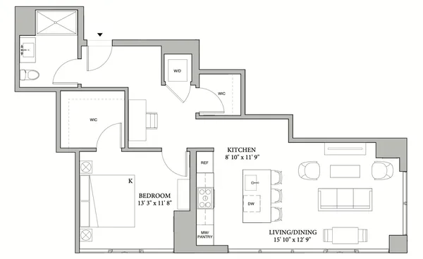 $4,175 | 164 North Peoria Street, Unit 1106, Chicago, IL 60607