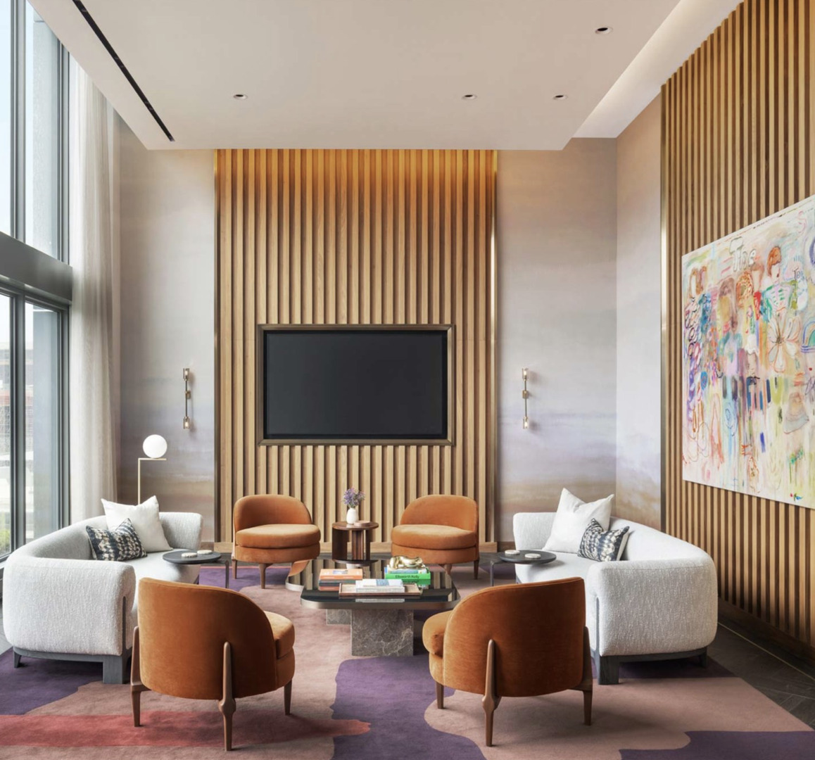 164 North Peoria Street, Unit 1106 Chicago, IL 60607 - Photo 6 of 13 a bedroom with furniture and wooden floor