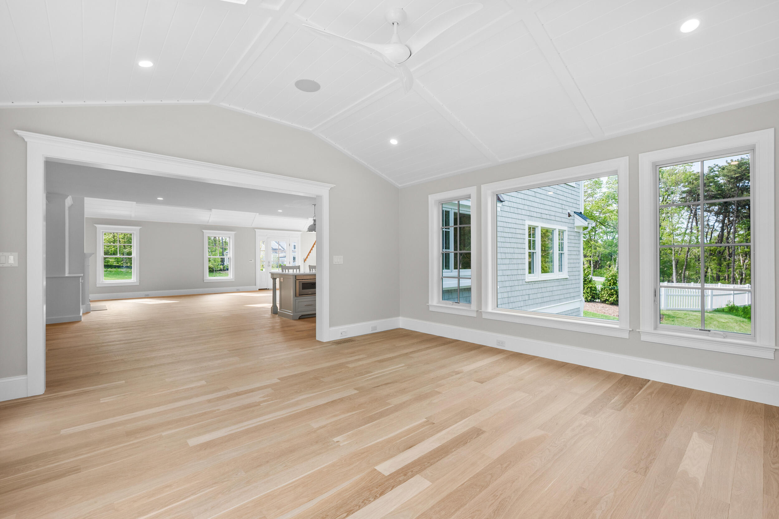 16 Bascom Hollow Harwich, MA 02645 - Photo 11 of 24 a view of empty room with wooden floor and fan