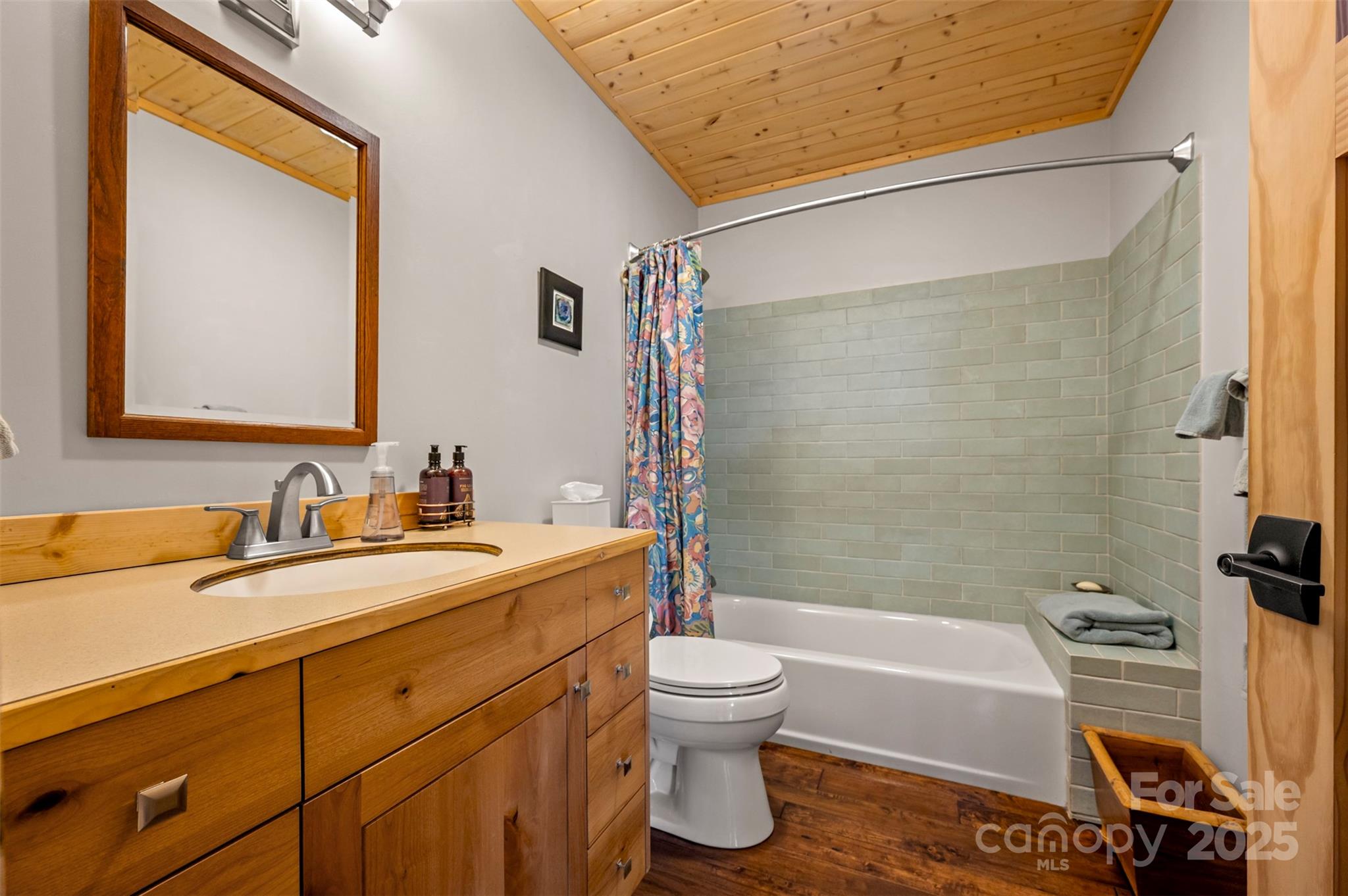 891 Meadow Crest Road Tryon, NC 28782 - Photo 27 of 47 a bathroom with a sink a toilet and a bathtub