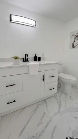 a bathroom with a toilet and a sink