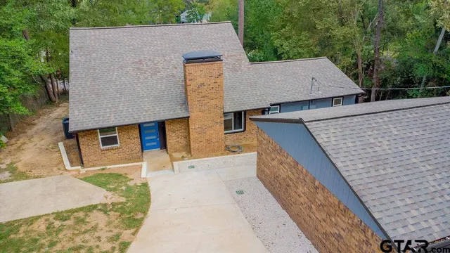front view of house with a terrace