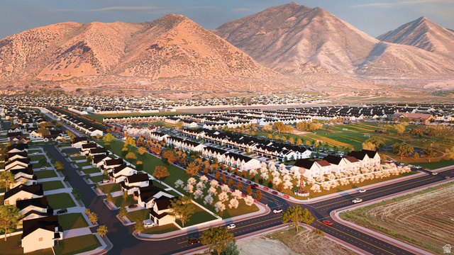 2032 East Dorset Way, Unit 286 Salem, UT 84653 - Photo 22 of 23 Expansive community featuring single-family homes and townhomes, surrounded by mountain scenery