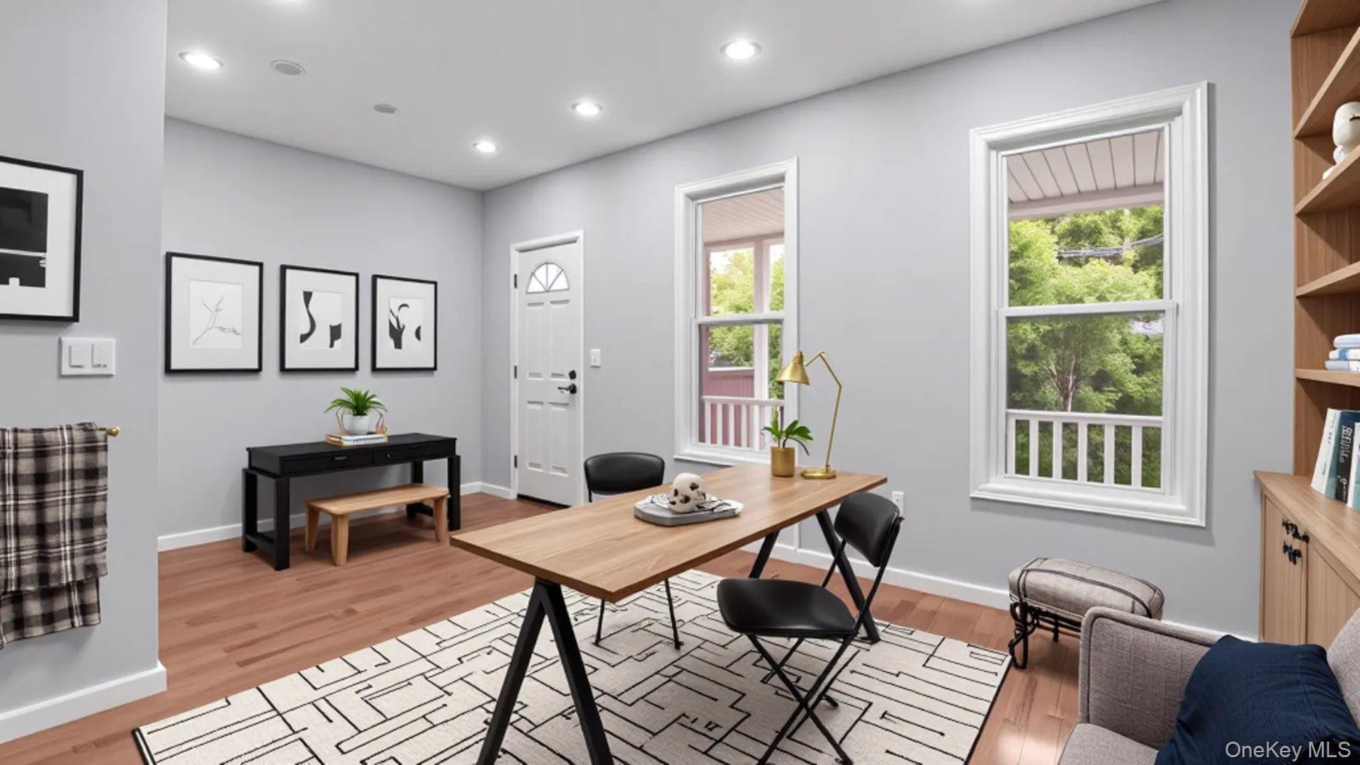 1513 Rosedale Avenue Bronx, NY 10460 - Photo 7 of 29 Office space featuring recessed lighting and light wood finished floors