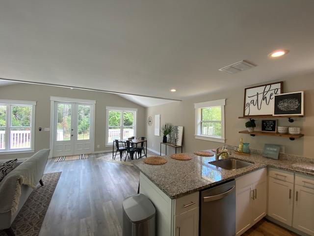 59 Chelsey Lane Santa Rosa Beach, FL 32459 - Photo 8 of 31 a kitchen with sink and view of living room